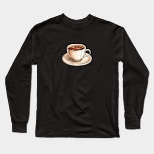 Coffee Cup Art Long Sleeve T-Shirt